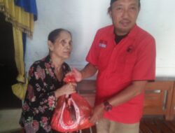 Menebar Kebaikan, PAC PDI Perjuangan Kecamatan Cluring Banyuwangi Salurkan Ratusan Bantuan Sembako Kepada Warga Kurang  Mampu