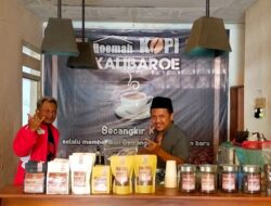 Bacaleg PDI Perjuangan Dapil Banyuwangi VII, Tatang Suroyo Berdayakan Kelompok UMKM Rosting Kopi